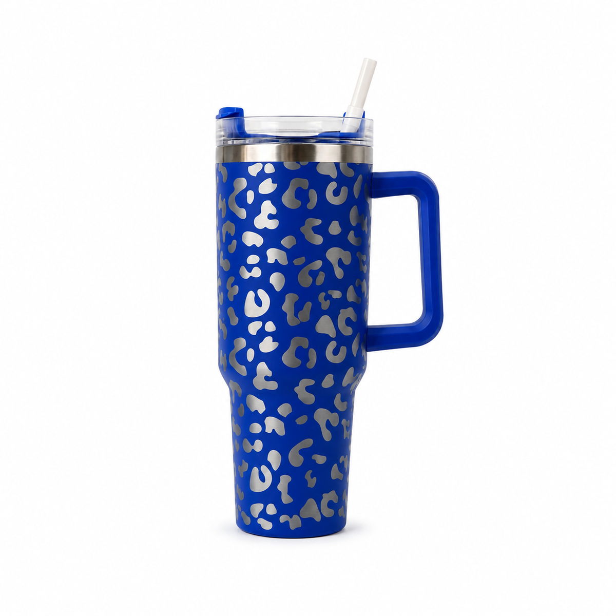 Stainless Steel Tumbler | Handle & Straw