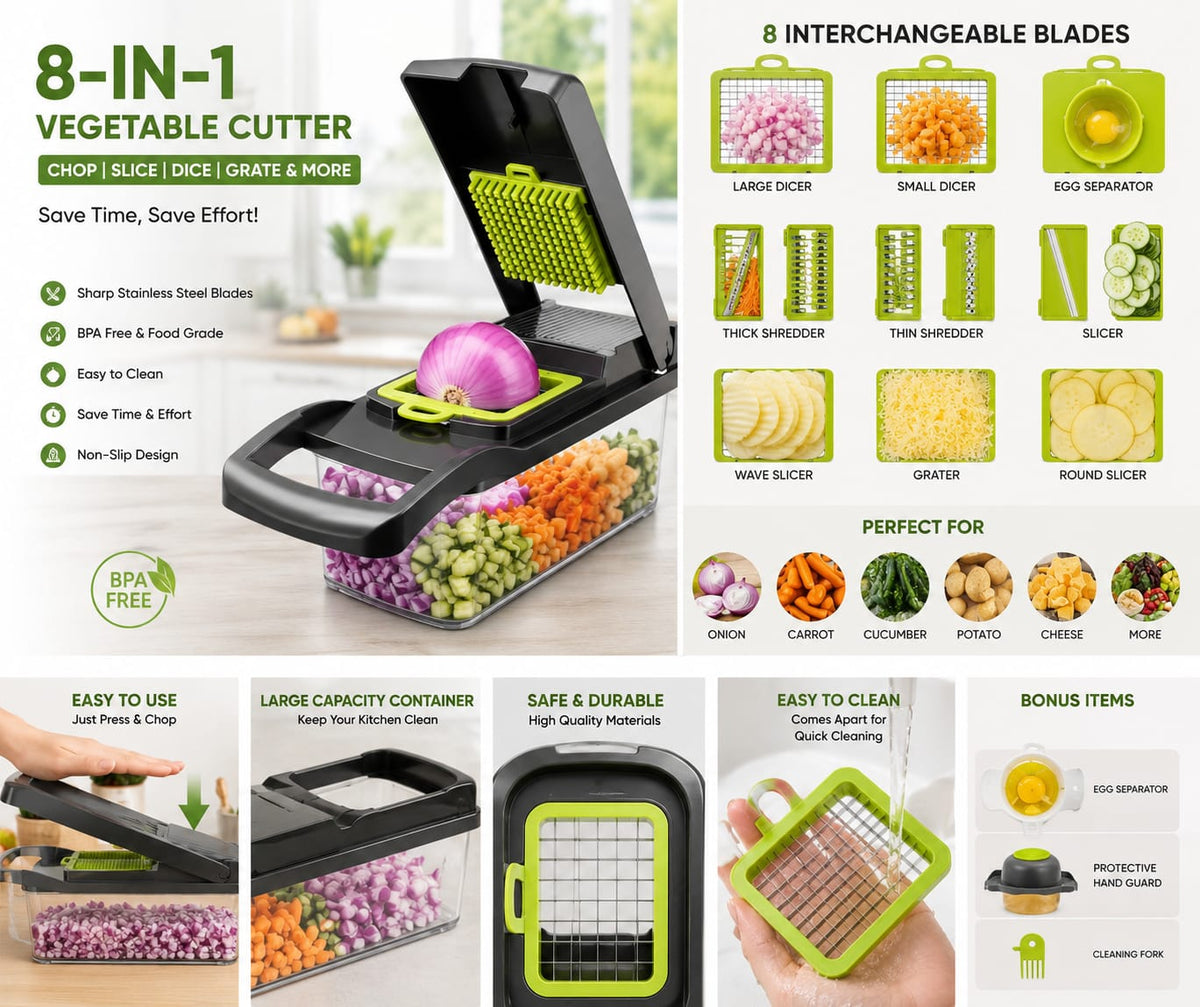 8-in-1 Vegetable Chopper