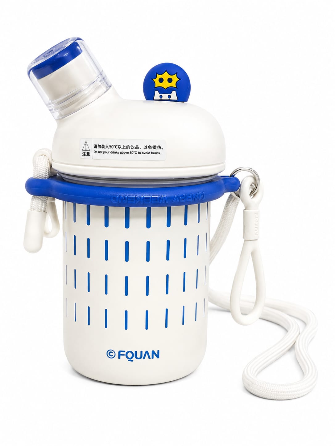 Kids Water Bottle with Strap & Portable Carry Handle