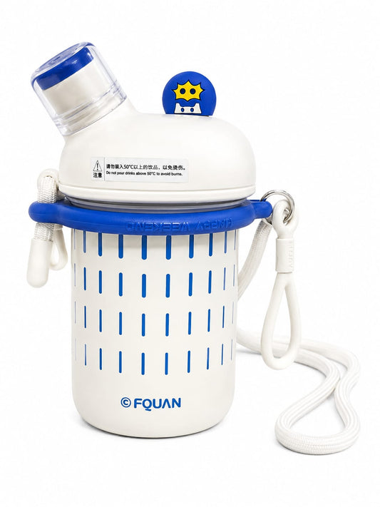 Kids Water Bottle with Strap & Portable Carry Handle