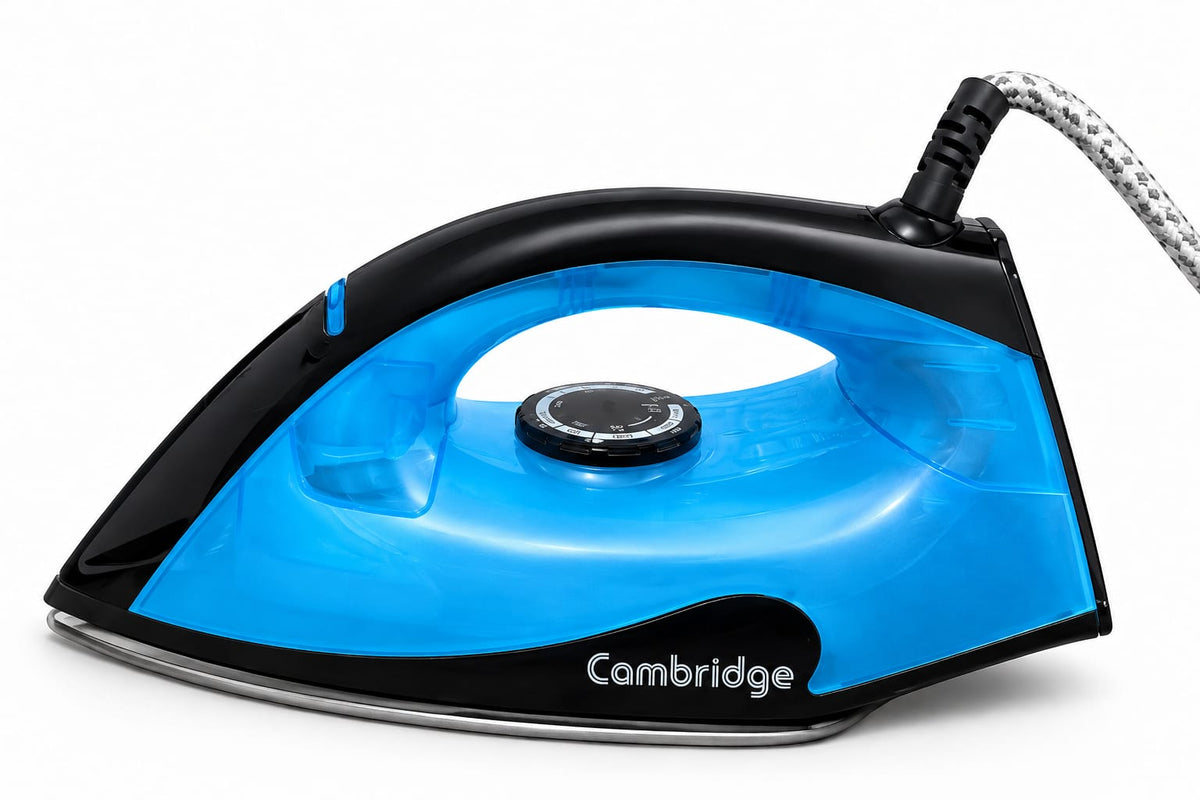 Cambridge Electric Steam Iron | Non-Stick Soleplate Iron