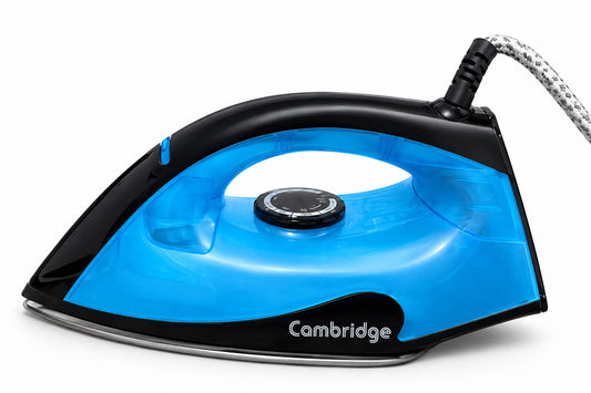 Cambridge Electric Steam Iron | Non-Stick Soleplate Iron